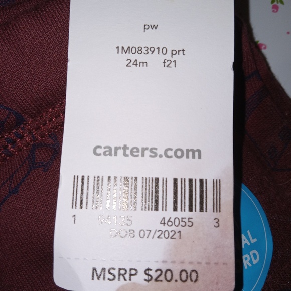 CARTER"s:  Baby Boy's FIRETRUCK Zip-Up Fleece Hoodie and Joggers - Picture 6 of 7